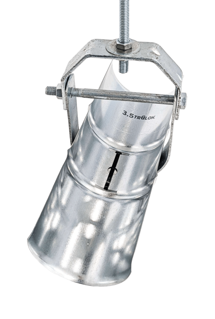 Metal pipe connector with adjustable bracket